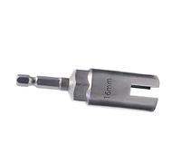 Harilla Nut Driver Set de Destornilladores para Tuercas Mariposa Extractor de Tornillos Broca de Taladro Herramienta de Acero para Instalar Paneles Adecuado, 80 mm x 16 mm