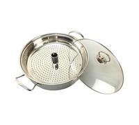 Harilla Olla de de acero inoxidable con, para cocinar tamales, salsas, pastas y fideos.