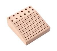 Harilla Organizador de brocas, contenedor de madera para guardar brocas, banco de trabajo que ahorra espacio, reutilizable, resistente, de gran capacidad,