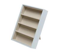 Harilla Organizador de gafas de sol, bandeja de exhibición de gafas, forro de terciopelo, caja de exhibición de gafas, soporte de joyería para uso personal en, Blanco