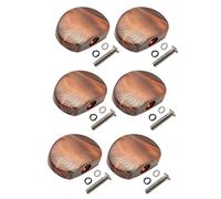 Harilla Pack de 6 Clavijeros Universales para Afinadores de Guitarra, Teclas de Semicírculo,