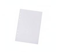 Harilla Papel Suelto Perforado 6 Agujeros Papel 100gsm Recambio Libreta Repuesto Cuaderno Material Pulpa de Madera Hoja Gruesa Escritura Limpia Media Carta, Blanco, Recarga