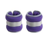 Harilla Paquete de 2 Pesas para Muñecas Y Tobillos para Hombres Y Mujeres, Pesas para Brazos Y Piernas a Prueba de Fugas, Correa Ajustable para Correr, Aeróbi, 1 Kg Morado