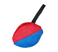 Harilla Pelota de Tirar para Perros, Juguete de Pelota para Perros, Portátil, Juego Interactivo, Entrenamiento de Mordida para Entretenimiento en Solitario, E, Azul Rojo