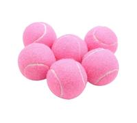 Harilla Pelotas de Tenis de 6 uds, Pelotas elásticas, Pelotas de Entrenamiento Resistentes al Desgaste para Actividades al Aire Libre, Rosa