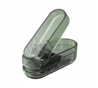 Harilla Perforadora de Papel Mini Manual Perforador Agujero Único Accesorio Papelería Metal y Plástico con Colector de Confeti Transparente Adecuada para, Verde