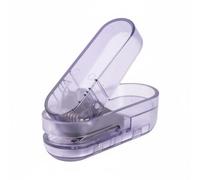 Harilla Perforadora de Papel Mini Manual Perforador Agujero Único Accesorio Papelería Metal y Plástico con Colector de Confeti Transparente Adecuada para, Morado