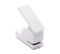 Harilla Perforadora de papel, perforadora de un solo orificio, útiles escolares para planificadores, Agujero de Hongo Blanco