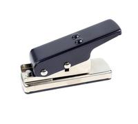 Harilla Perforadora Industrial Perforadora para Púas de Guitarra Troqueladora Herramienta Manual Corta Tarjetas en Bordes Limpios de Acero Endurecido Adecuada, Negro Y Plateado