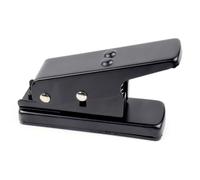 Harilla Perforadora Industrial Perforadora para Púas de Guitarra Troqueladora Herramienta Manual Corta Tarjetas en Bordes Limpios de Acero Endurecido Adecuada, Negro