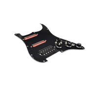 Harilla Pickguard precableado cargado, pieza de repuesto para guitarra, pastilla humbucker de bobina simple para guitarras eléctricas, Negro