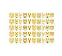 Harilla Pinzas para Trenzas, Anillos para El Cabello para Mujeres, Joyería Decorativa de Moda para El Cabello para Formales, Fiestas, Festivales Y Esp, Oro 50 Piezas