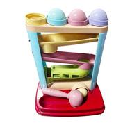 Harilla Pista de con bola rodante, juguete para desarrollar percepción del color, juego educativo para niñas.