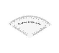 Harilla Plantilla para cejas, plantilla para cejas para mujeres, versátil, fácil de usar, herramienta profesional resistente para dar forma, regla con guía de