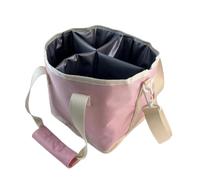 Harilla Porta Bebidas Portátil Bolsa Térmica Organizador de Botellas Porta Botellas Transportador con Divisiones Material de Nylon y Poliéster con Asa y, Array, Rosa-Grueso, 21 18 21cm
