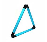 Harilla Porta Bolas de Billar Triángulo Portabolas Rack Triangular Encastre Soporte Marco con Lados Uniformes y Uniones Redondeadas para Bola Estándar 57.2 Mm, Azul Lago