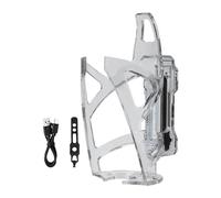 Harilla Portabotellas para Bicicleta, Portavasos con Luces, Portabidón Portátil para Ciclismo, Accesorios para Ciclismo Nocturno, Claro