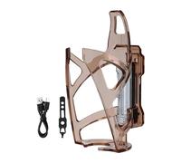Harilla Portabotellas para Bicicleta, Portavasos con Luces, Portabidón Portátil para Ciclismo, Accesorios para Ciclismo Nocturno, CafÉ
