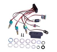 Harilla Preamplificador de Bajo Eléctrico, Ecualizador de Bajo, Conjunto de Ecualizador, Arnés de Cableado de Guitarra, Ecualizador Activo, Pastilla de Bajo E