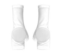 Harilla Protector de Manos para Patinaje sobre Hielo Niños Mangas Muñequeras Guantes con Almohadilla Gruesa en Palma Diseño Ajustado Material Nylon Spandex, Blanco, S