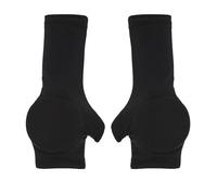 Harilla Protector de Manos para Patinaje sobre Hielo Niños Mangas Muñequeras Guantes con Almohadilla Gruesa en Palma Diseño Ajustado Material Nylon Spandex, Negro, S