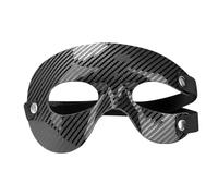 Harilla Protector Facial Deportivo Máscara Nasal Protectora Facial Ventilado Correas Ajustables PVC Alta Resistencia a Golpes Adecuado para Juegos de Contacto Prácticas, Half Face
