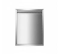 Harilla Puerta para Gabinete de Parrilla Puerta de Armario de Barbacoa Puerta de Puerta de Acceso Hecha en Acero Inoxidable 304, Puerta De Gabinete Individual Con Manija Oculta, 440mm X 540mm