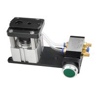 Harilla Punzonadora de Canteado Golpeadora Doble para Cintas de Borde Máquina Neumática de Aleación con Componentes Mecanizados, Perforadora Neumática De Doble Orificio Para Bandas De Borde 8/15mm