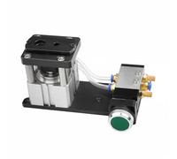Harilla Punzonadora de Canteado Golpeadora Doble para Cintas de Borde Máquina Neumática de Aleación con Componentes Mecanizados, Perforadora Neumática De Doble Orificio Para Bandas De Borde 8/12mm