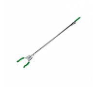 Harilla Recogedor de Basura Pinza de Extensión Cabezal Antideslizante Material de Acero Inoxidable Adecuado para Recolección de Residuos en Jardines Escuelas, Verde, Cabeza Plástica 90CM