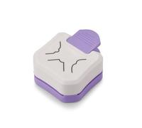 Harilla Redondeador de Esquinas de Papel Troqueladora Perforadora Rea 3 en 1 con Palanca Ergonómica y Guía de Posicionamiento Adecuado para Scrapbooking, Púrpura, Cortador De Esquina De Belleza
