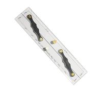 Harilla Regla Paralela de Navegación para Barcos, Cartas Náuticas, Brújula de Medición, Portátil, Transparente, Fácil de Usar, Accesorios para Barcos, 30 Centimetros