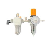 Harilla Regulador Separador de Agua Y Aceite para Cambiador de Neumáticos con Manómetro. Presión Máxima: 230 PSI, 1/4" NPT, Type a