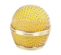 Harilla Rejilla de Micrófono, Piezas de Bricolaje para Hombres Y Mujeres, Accesorios para Herramientas, Accesorios de Repuesto, Práctica Rejilla de Micrófono, Oro