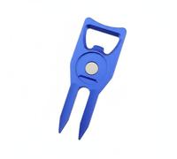 Harilla Reparador de Piques de Golf Herramienta Reparador Marcador Apoyapalos Abrebotellas Diseño Portátil Que el Bolsillo O Bolsa Reparación Eficiente de, Azul