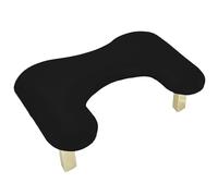 Harilla Reposabrazos en forma de U para manicura, cómodo cojín para uñas, soporte para manos, reposabrazos para uñas, soporte para salones, hogar personal, Negro
