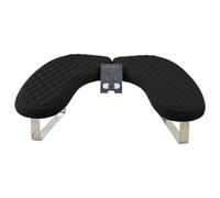 Harilla Reposabrazos para Uñas con Soporte para Teléfono, Herramienta de Manicura, Portátil, Lavable, Almohada Profesional Antideslizante para Uñas, Ideal Par, Negro