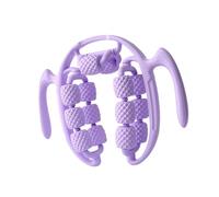 Harilla Rodillo de Masaje para piernas y pantorrillas, Relajante Muscular Manual para Equipos de musculación, Cuerpo Completo, 14 Ruedas Violeta