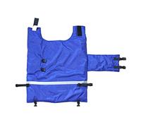 Harilla Ropa Térmica para Terneros, Manta Protectora, Chaqueta de Invierno, Relleno de Algodón, Impermeable, Cortavientos, Almohadilla Abdominal para Granjas, Azul