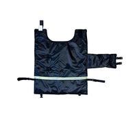Harilla Ropa Térmica para Terneros, Manta Protectora, Chaqueta de Invierno, Relleno de Algodón, Impermeable, Cortavientos, Almohadilla Abdominal para Granjas, Negro
