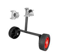 Harilla Ruedas de Soporte para Desbrozadoras con Conector, Portátiles Y de Altura Ajustable para La Mayoría de Cortacéspedes de Mochila, 26 mm de diámetro