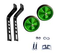 Harilla Ruedines de Entrenamiento para Bicicletas, Estabilizadores para Bicicletas Infantiles, Kit de Montaje Robusto para Bicicletas de 12 a 20 Pulgadas, Verde