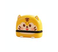 Harilla Sello de Nombre Infantil Autoentintable Tampón Marcador Cuño con Cuerpo Redondeado y Estructura Integrada Fácil de Usar Impresión Clara 5cm1.5cm, Amarillo