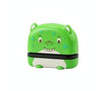 Harilla Sello de Nombre Infantil Autoentintable Tampón Marcador Cuño con Cuerpo Redondeado y Estructura Integrada Fácil de Usar Impresión Clara 5cm1.5cm, Verde