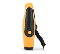 Harilla Silbato Electrónico Profesional Silbato Bocina Dispositivo Alarma con 125 Db Botón Único y 3 Modos Plástico con Cordón y Bolsa Adecuado para Árbitros Entrenadores y Emergencias, Amarillo