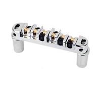 Harilla Silla de Silla de Silla de Rodillo de Puente de Guitarra, Reemplazo de Guitarra -puentes de Láminas, Mayor Estabilidad de Voz, Plata