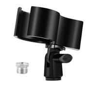 Harilla Soporte de clip para micrófono universal para grabación y transmisión. Clips de resorte versátiles. Soporte de micrófono ajustable, con Adaptador de Tornillo