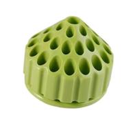 Harilla Soporte de la herramienta de tallado de organizador de arte de uñas, soporte de la rejilla para la cabeza de molienda de pulido de almacenamiento, Verde