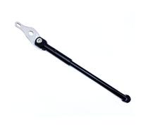 Harilla Soporte Lateral de Bicicleta Plegable de Aluminio 6061 CNC Pata de Apoyo Pie de Apoyo Caballete Acabado Limpio y Fuerte para Mantener Vertical Adecuado para Calle Garaje, Negro
