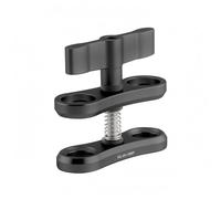 Harilla Soporte para Cámara Soporte de Montaje con Abrazadera de Mariposa Partes Aleación de Aluminio Compacta Adecuada para Fotografía Buceo Uso Personal Documentación Visual, Negro
